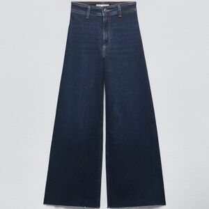 Zara High Rise Marine Straight Jeans